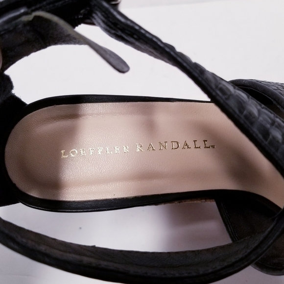 Loeffler Randal woven Leather wedge - Picture 7 of 10